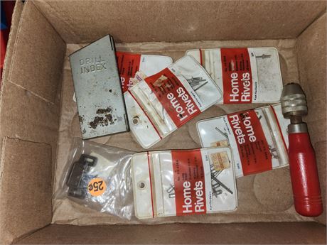 Lot Of Rivets & Miscellaneous Items