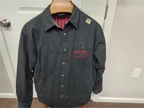 Harley Davidson Shirt With Flannel Lining Size Medium