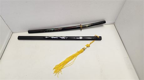 2 Miniature Katana Swords