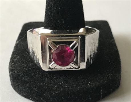 Stamped Sterling Lind Size 11.75 Ring