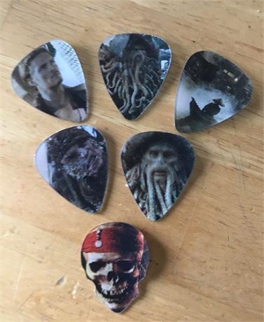 Pirates of The Caribbean Guitar Picks (Even #s)