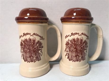 Enesco Stoneware Salt & Pepper Shakers