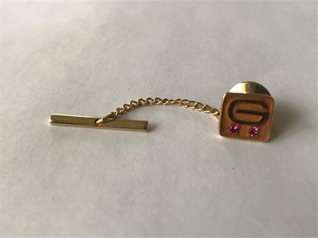 Stamped 10K EMB CTO Tie Pin