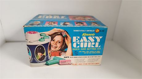 1968 Kenner's Easy Curl Quick Hair Setting Kit