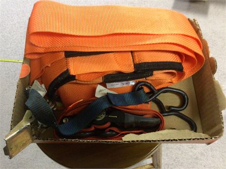 Heavy Duty Lift Straps amd Ratchet Strap