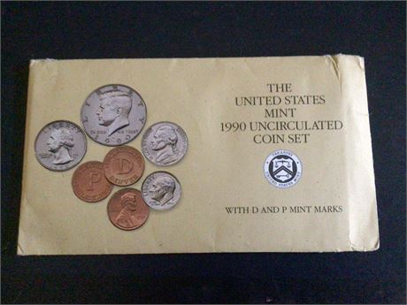 1990 US Mint Uncirculated Coin Set