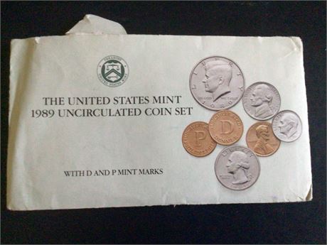 1989 US Mint Uncirculated Coin Set