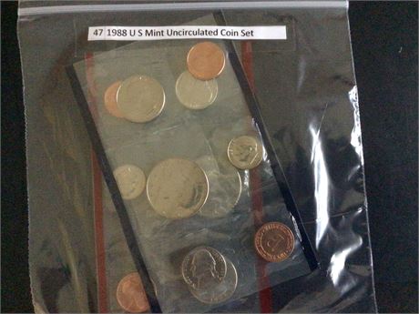 1988 US Mint Uncirculated Coin Set