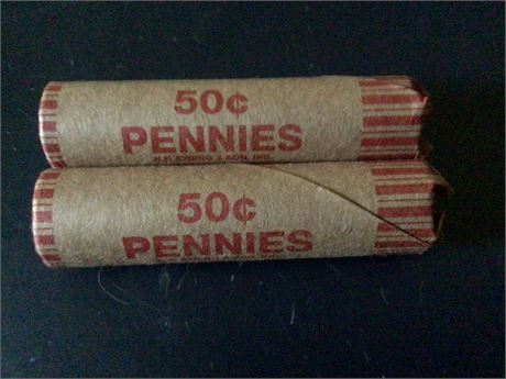 2 Rolls Wheat Pennies
