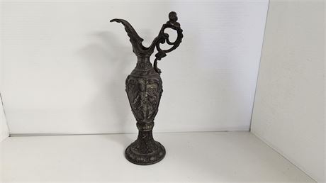 Vintage Cast Iron Ewer Urn Pitcher