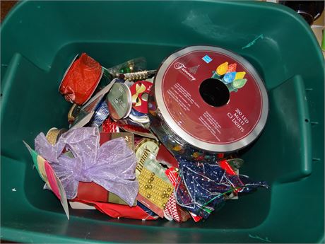 Tote with Craft Items