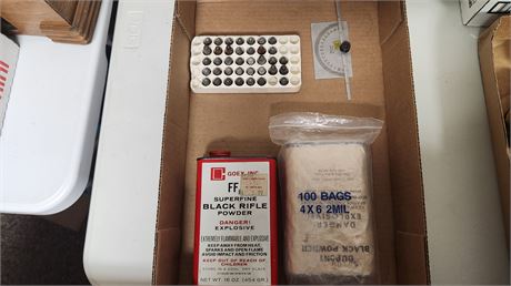 Bullets & Black Rifle Powder & Angle Gauge