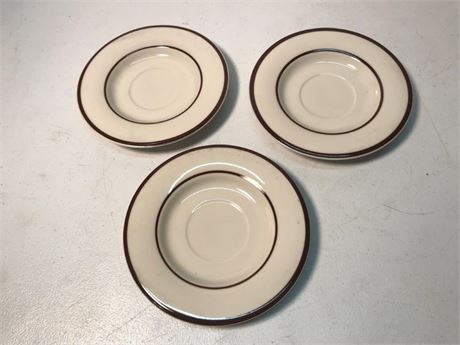Permastone Stoneware Brown Plates