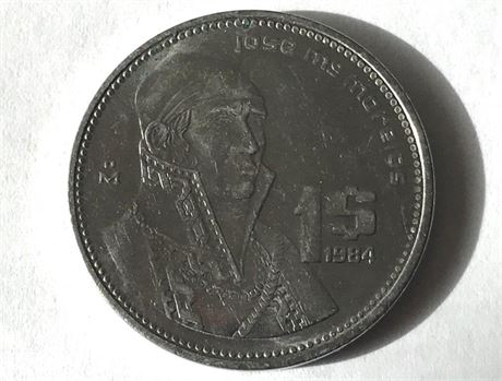 1984 Mexico $1 Coin