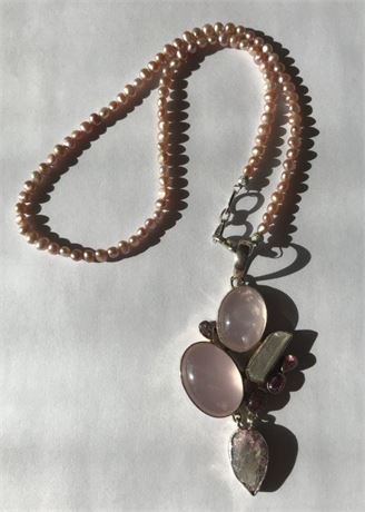 Stamped 925 Border Necklace