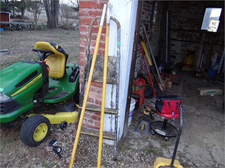 Ladder and Fiberglass Poles