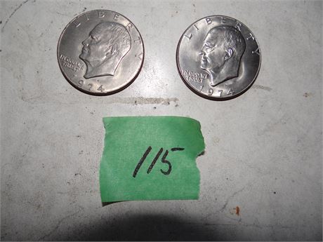 Eisenhower Dollars.