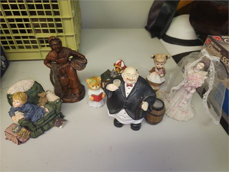 Assorted Glass Figures