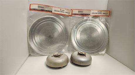 Vintage Fire Alarms & 8 In. Ceiling-Wall Grille