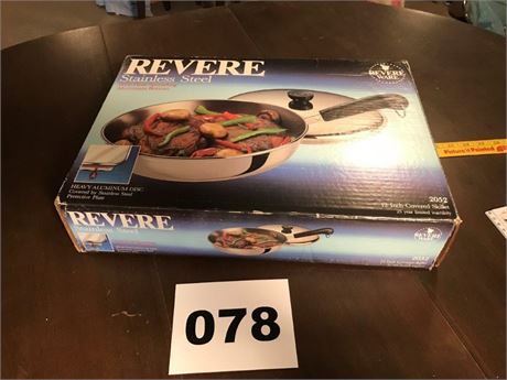 Revere 12 Inch Covered Skillet