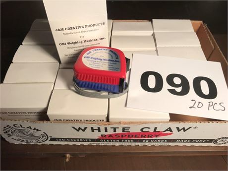 Flat of 20, 18' Tape Measures with Advertisement