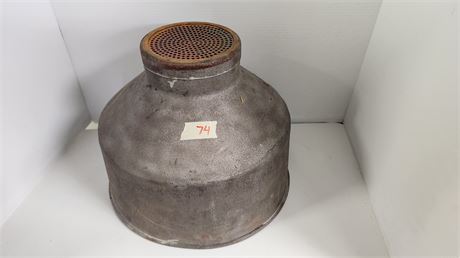Vintage Large Metal Container With Holes On Bottom