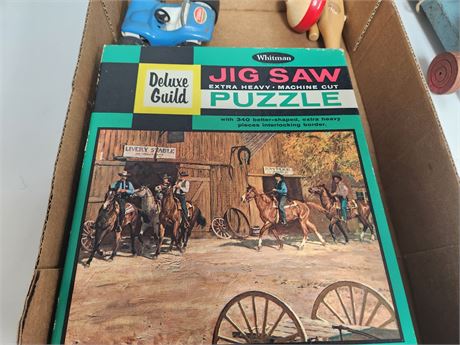 Puzzle and vintage toys