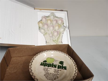 Lenox Egg Plate, and a Pie plate
