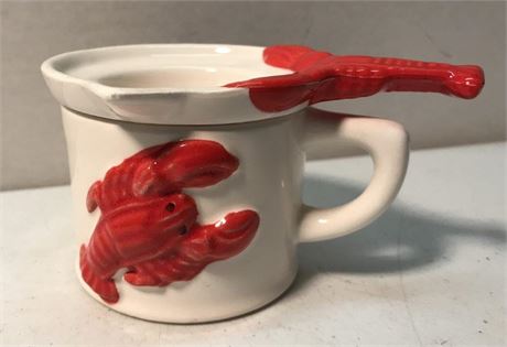 Ceramic Melted Butter Small Dish Cup Lobster