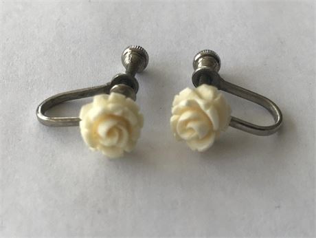 Stamped Sterling T2 Earrings