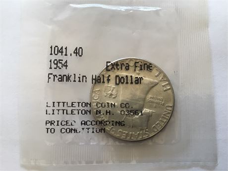 1954 Franklin 1/2 Dollar Coin