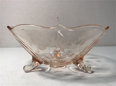 (RESALE) Pink Depression Glass Bowl