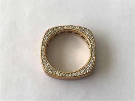 Stamped PAJ CZ China Size 9.75 Ring