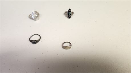 3 Sterling Rings. 1 Possible Sterling?