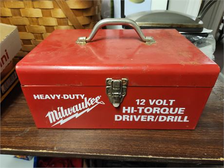 Metal Box With Miscellaneous Tools