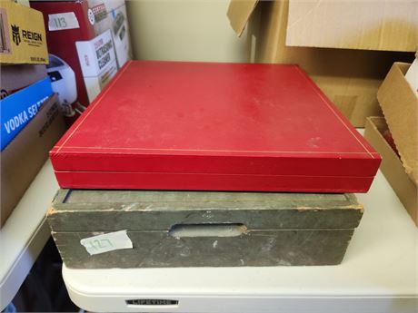 2 Wood Boxes
