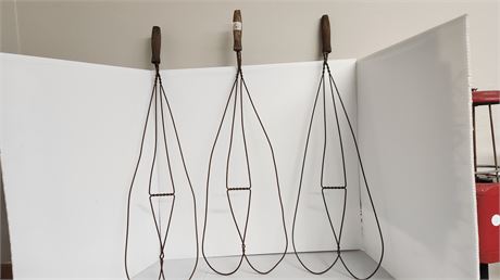 3 Vintage Rug Beaters