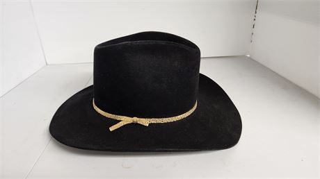 Resistol Black Cowboy Hat With Box. Self Conforming Western