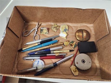 Pens and a lighter