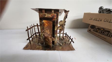 Small Metal House Music Box