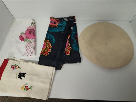 Linens and Hat