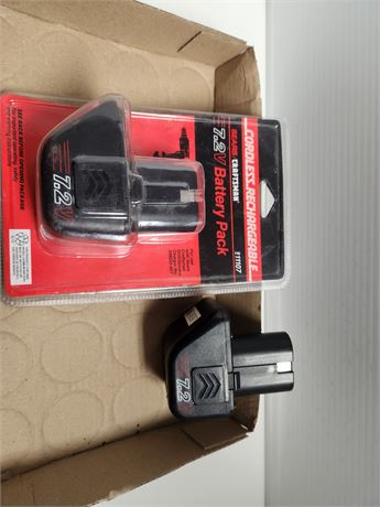 2 Craftsman 7.2 volt batteries
