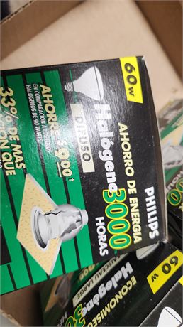 Philips 60W Halogen 3000 Hours Flood Light Bulbs