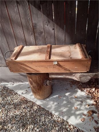 Wood Ammo Crate.  36 Inches Long -14 Inches Wide - 7 Inches Deep