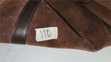 Brown Leather Duffle Bag