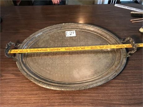 Moroccan Metal Serving Tray