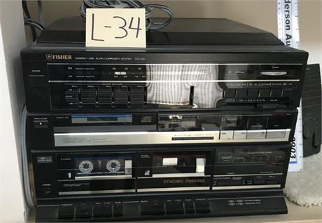 Fisher Compact Disc Audio Component System TAD-101