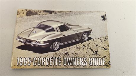 1965 Corvette Owners Manual