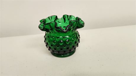 Fenton Green Hobnail Bowl