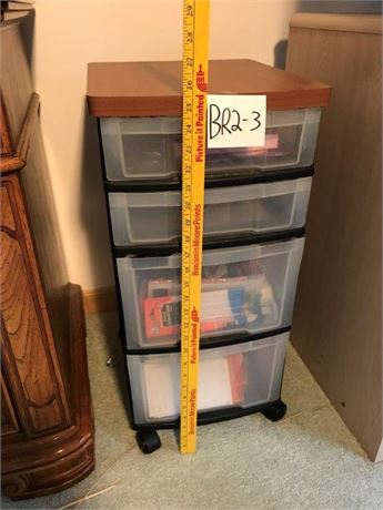 Plastic Roller Drawer & Content